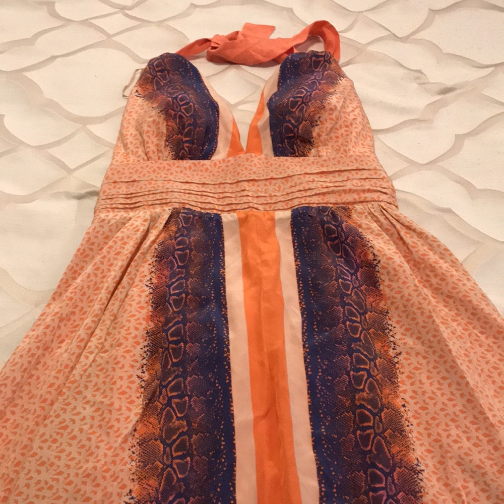 GUESS Halter Strapped Aline Dress